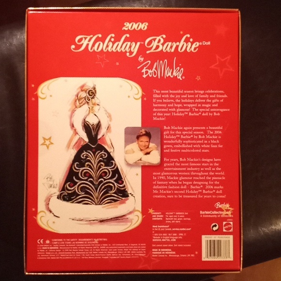 Holiday Barbie 2006 by Bob Mackey brand new in box never opened - Picture 4 of 6